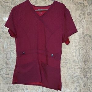 Like new pink scrub top size small